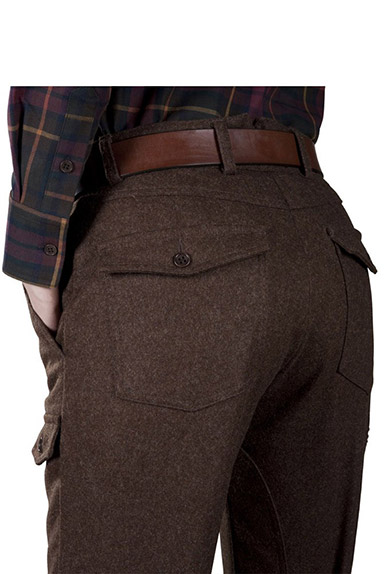 Pantalon de chasse en loden, brun