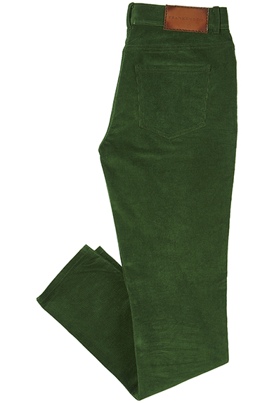 Pantalon en velours ctel, vert