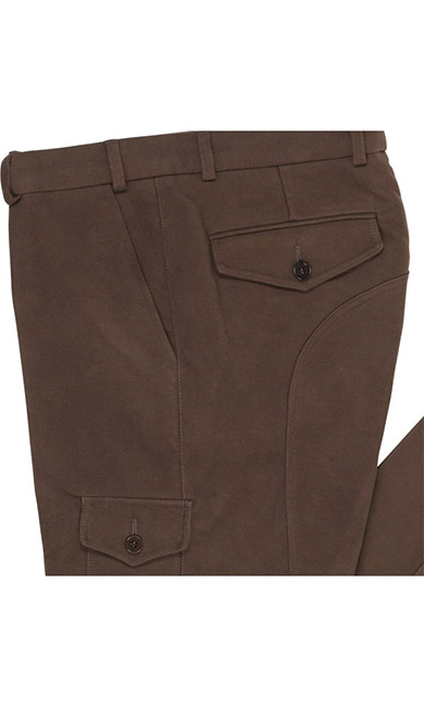 Pantalon de chasse en moleskine, brun